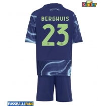 Ajax Steven Berghuis #23 Auswärts Trikotsatz Kinder 2025-26 Kurzarm (+ Kurze Hosen)